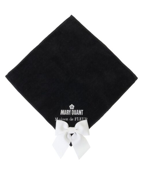Maison de FLEUR(メゾンドフルール)の「MARY QUANT リボンタオルハンカチ(ハンカチ/ハンドタオル・レディース・ブラック/アイボリー・FREE)」の10枚目の写真