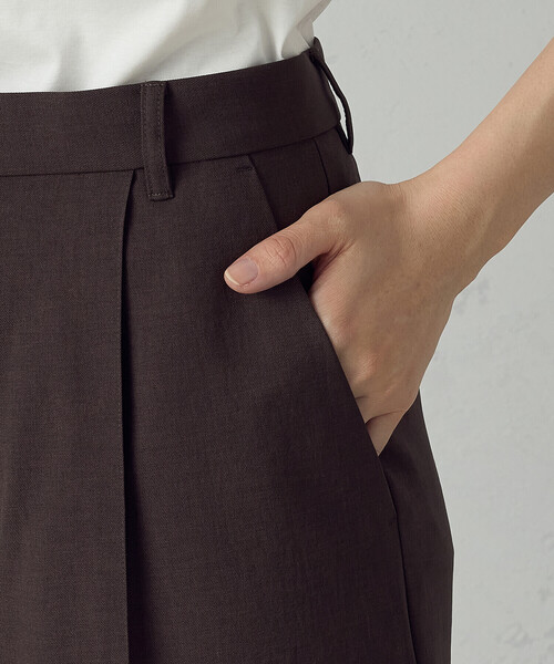 COMME CA ISM（コムサイズム）の「【ＵＶカット・吸汗速乾・接触冷感】　kireri　ストレッチドライツイル　ストレートパンツ（その他パンツ・レディース・グレイッシュベージュ/ダークブラウン・SMALL/MEDIUM/LARGE）」の21枚目の写真