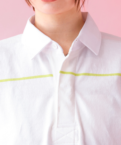 Barbarian(バーバリアン)の「【BARBARIAN / バーバリアン】XSE-06 07 LIGHT WEIGHT Rugby Collar SS Shirts/ライトウェイト/半袖/シャツ/ストライプ/ユニセックス【WEB限定】(シャツ/ブラウス・メンズ・ベージュ/ホワイト・S/M/L/XL)」の12枚目の写真