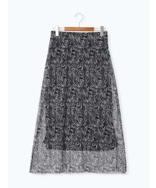 Lugnoncure（ルノンキュール）の「柄アソートプリーツスカート（スカート・レディース・ベージュ/ネイビー/グレー・F）」の8枚目の写真