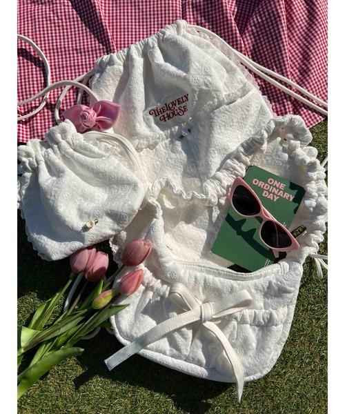 WC（ダブル シー）の「《バズり中★》コットンレースナップサック（バックパック/リュック・レディース・ホワイト・FREE）」の7枚目の写真