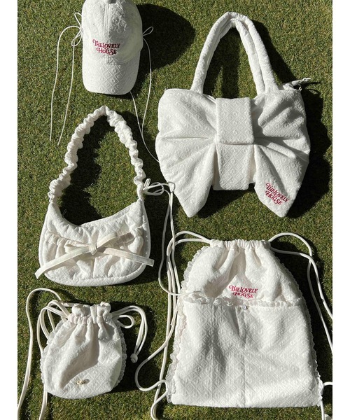 WC（ダブル シー）の「《バズり中★》コットンレースナップサック（バックパック/リュック・レディース・ホワイト・FREE）」の8枚目の写真