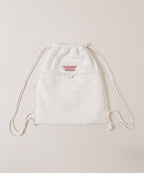 WC（ダブル シー）の「《バズり中★》コットンレースナップサック（バックパック/リュック・レディース・ホワイト・FREE）」の17枚目の写真