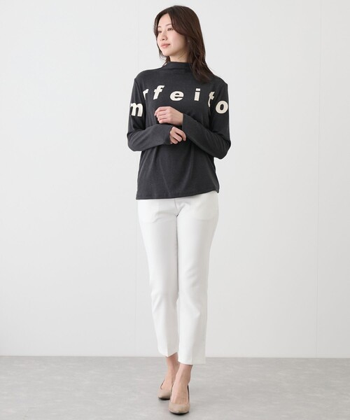 Jayro（ジャイロ）の「ロゴ入りボトルネックプルオーバー（Tシャツ/カットソー・レディース・チャコールグレー/グレー/ブラック/ホワイト系その他/レッド・FREE）」の10枚目の写真