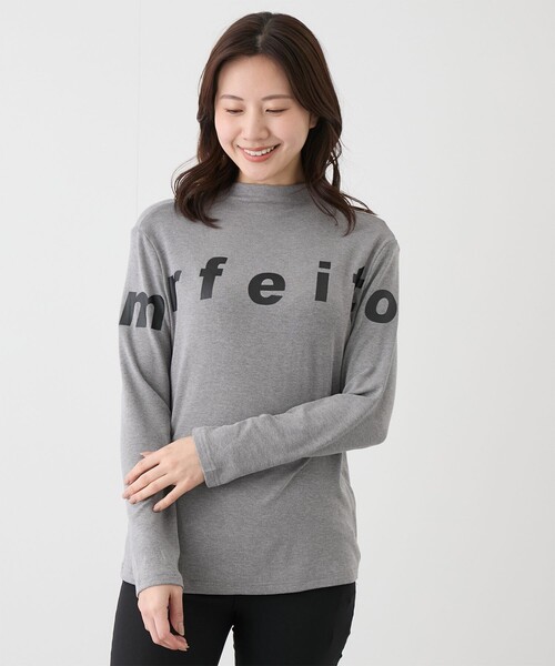 Jayro（ジャイロ）の「ロゴ入りボトルネックプルオーバー（Tシャツ/カットソー・レディース・チャコールグレー/グレー/ブラック/ホワイト系その他/レッド・FREE）」の13枚目の写真