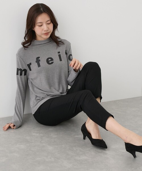 Jayro（ジャイロ）の「ロゴ入りボトルネックプルオーバー（Tシャツ/カットソー・レディース・チャコールグレー/グレー/ブラック/ホワイト系その他/レッド・FREE）」の16枚目の写真