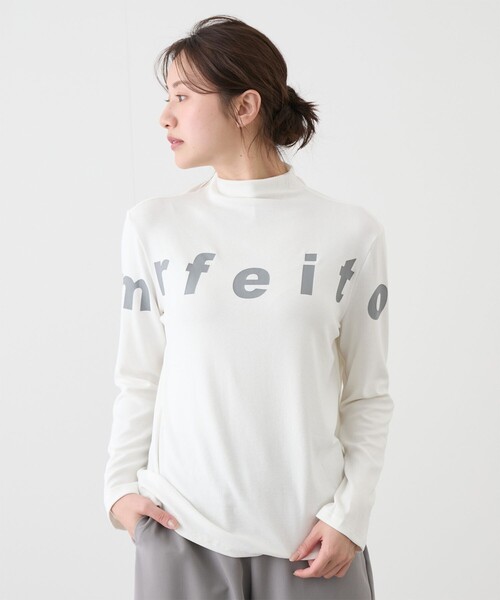 Jayro（ジャイロ）の「ロゴ入りボトルネックプルオーバー（Tシャツ/カットソー・レディース・チャコールグレー/グレー/ブラック/ホワイト系その他/レッド・FREE）」の20枚目の写真