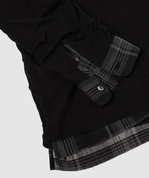 セール】Skelton Layered Check Tie Shirt（シャツ/ブラウス