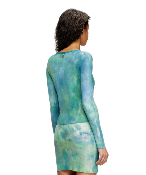 DIESEL（ディーゼル）の「ウィメンズ カーディガン M-ISOTTA（カーディガン/ボレロ・レディース・ブルー系その他・SMALL/MEDIUM/LARGE/X-SMALL）」の4枚目の写真