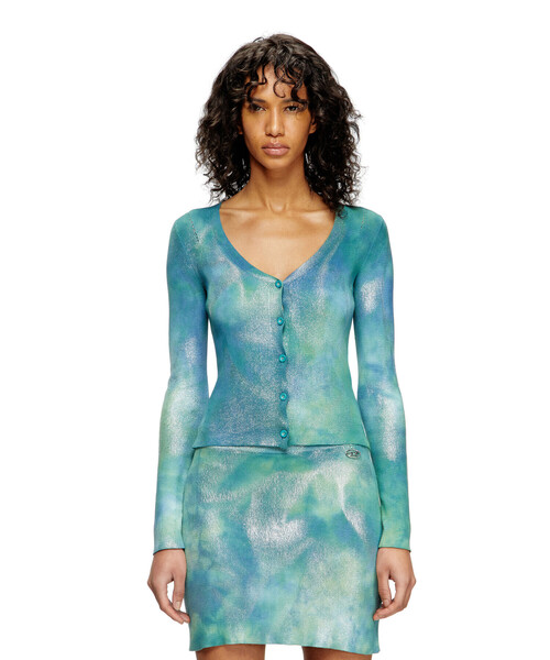 DIESEL（ディーゼル）の「ウィメンズ カーディガン M-ISOTTA（カーディガン/ボレロ・レディース・ブルー系その他・SMALL/MEDIUM/LARGE/X-SMALL）」の5枚目の写真