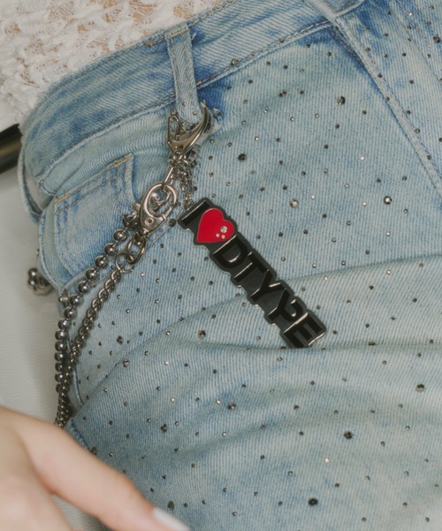 DTYYPE(ドタイプ)の「I LOVE DTYYPEキーホルダー(キーホルダー・レディース・ホワイト/ブラック・FREE)」の4枚目の写真