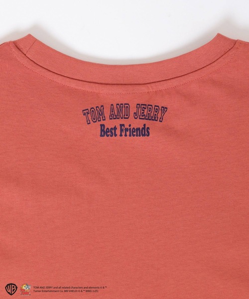 Honeys(ハニーズ)の「トムとジェリー/Tシャツ(Tシャツ/カットソー・レディース・ホワイト/オートミール/オレンジ/スミクロ/ミント・L/LL/M/S)」の13枚目の写真
