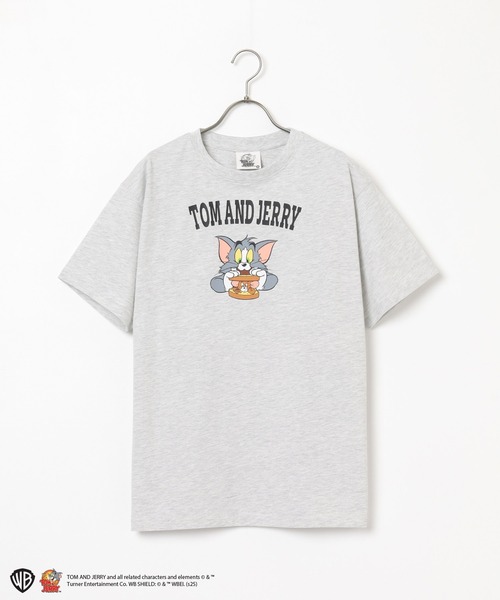 Honeys(ハニーズ)の「トムとジェリー/Tシャツ(Tシャツ/カットソー・レディース・ホワイト/オートミール/オレンジ/スミクロ/ミント・L/LL/M/S)」の16枚目の写真