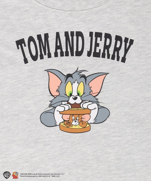 Honeys(ハニーズ)の「トムとジェリー/Tシャツ(Tシャツ/カットソー・レディース・ホワイト/オートミール/オレンジ/スミクロ/ミント・L/LL/M/S)」の18枚目の写真
