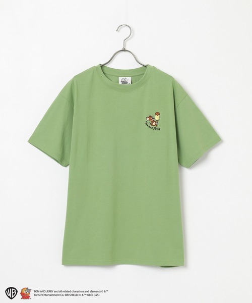 Honeys(ハニーズ)の「トムとジェリー/Tシャツ(Tシャツ/カットソー・レディース・ホワイト/オートミール/オレンジ/スミクロ/ミント・L/LL/M/S)」の22枚目の写真