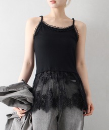 SpRay | 裾レースレイヤードキャミソール(キャミソール)