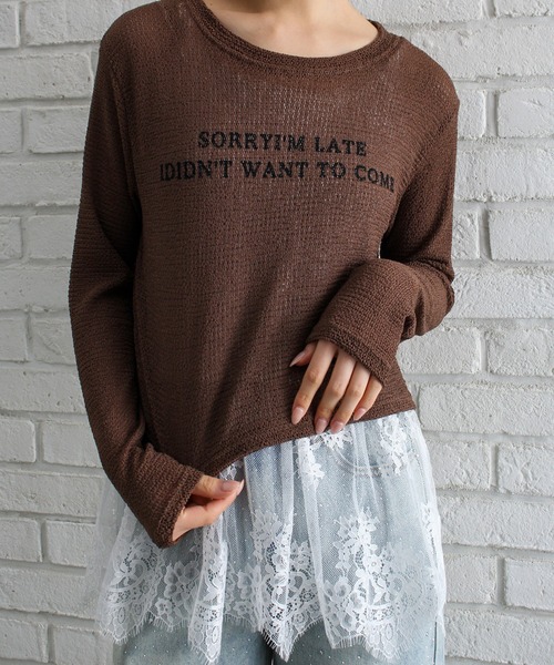 SpRay（スプレイ）の「裾レースレイヤードキャミソール（キャミソール・レディース・ホワイト/ブラック・FREE）」の11枚目の写真