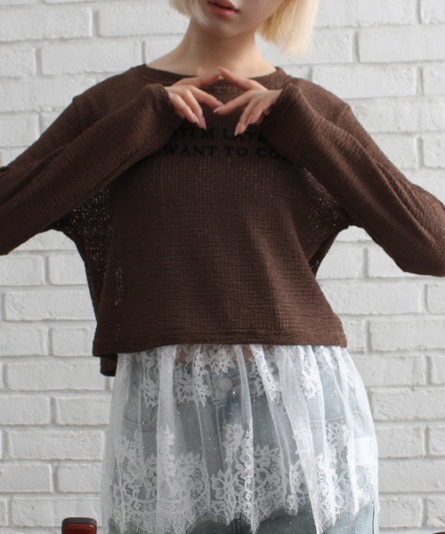 SpRay（スプレイ）の「裾レースレイヤードキャミソール（キャミソール・レディース・ホワイト/ブラック・FREE）」の4枚目の写真