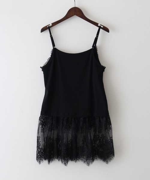 SpRay（スプレイ）の「裾レースレイヤードキャミソール（キャミソール・レディース・ホワイト/ブラック・FREE）」の17枚目の写真