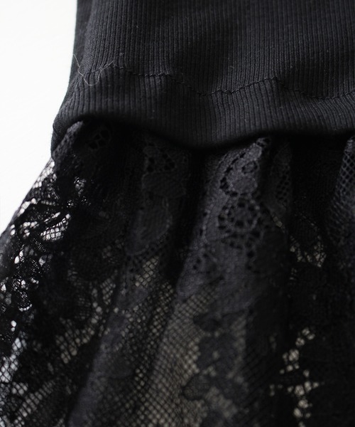 SpRay（スプレイ）の「裾レースレイヤードキャミソール（キャミソール・レディース・ホワイト/ブラック・FREE）」の15枚目の写真