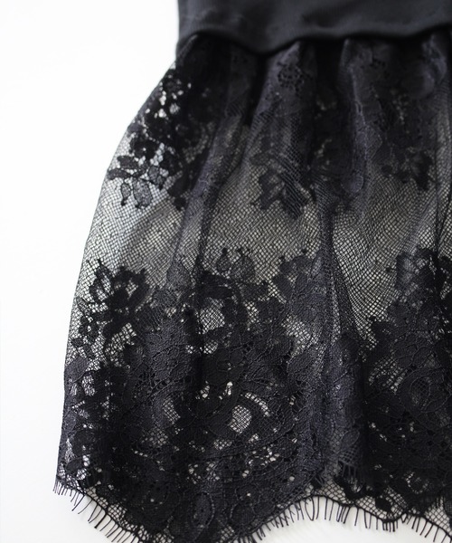 SpRay（スプレイ）の「裾レースレイヤードキャミソール（キャミソール・レディース・ホワイト/ブラック・FREE）」の14枚目の写真