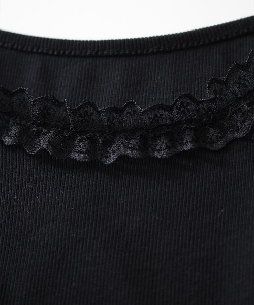 SpRay（スプレイ）の「裾レースレイヤードキャミソール（キャミソール・レディース・ホワイト/ブラック・FREE）」の12枚目の写真