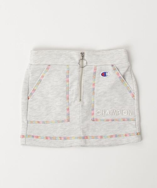 Champion(チャンピオン)の「チャンピオン チャンピオン ミニスカート_Champion MINI SKIRT(スカート・キッズ・イエロー/サックスブルー/アイボリー・100cm/110cm/120cm/130cm/140cm/150cm/160cm)」の2枚目の写真