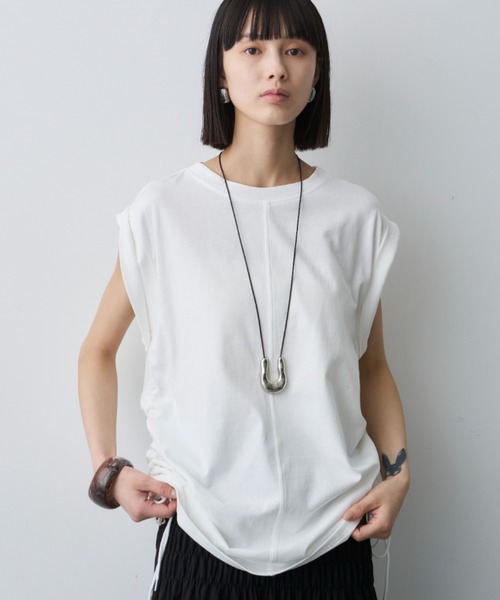 サンプル品　ドロストロゴTシャツ フロントドロストSH|ems excite | RETRO GIRL ONLINE STORE