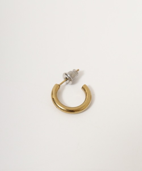 EVER METAL(エバーメタル ever metal EVER METAL)の「EVERMETAL 日本製 金属アレルギー対策 サージカルステンレス 316L フープ ピアス(ピアス(片耳用)・メンズ・シルバー/ゴールド・FREE)」の6枚目の写真