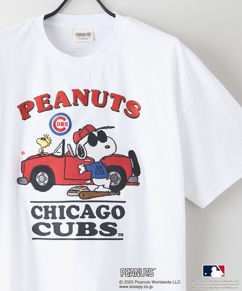 MLB(メジャーリーグベースボール)の「【PEANUTS×MLB】オリジナルデザイン Tシャツ ヤンキース ドジャース カブス(Tシャツ/カットソー・メンズ・ブラック系その他3/ホワイト系その他2/ホワイト系その他3/パープル系その他/ベージュ系その他/ホワイト系その他/ブルー系その他2/ホワイト系その他5/ブルー系その他4/ホワイト系その他4/パープル系その他5/ベージュ系その他6/ブラック系その他6/ブラック系1/ベージュ系/ホワイト系1/ベージュ系その他7/ブラック系その他7/ブルー系・MEDIUM/X-LARGE/LARGE)」の22枚目の写真