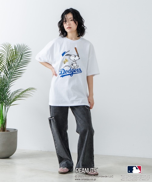 セール】【PEANUTS×MLB】オリジナルデザイン Tシャツ