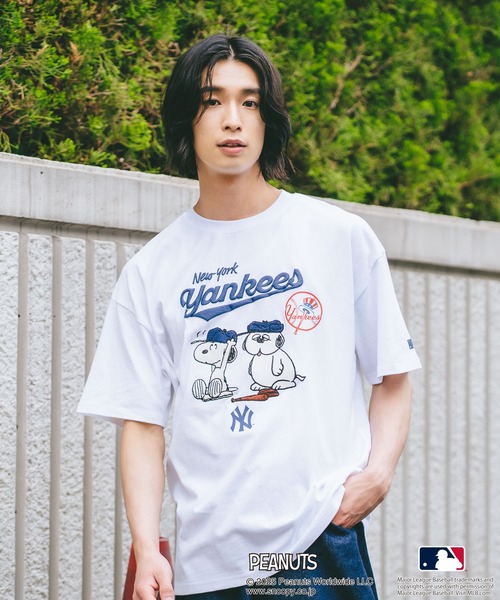 PEANUTS×MLB】オリジナルデザイン Tシャツ ヤンキース ドジャース