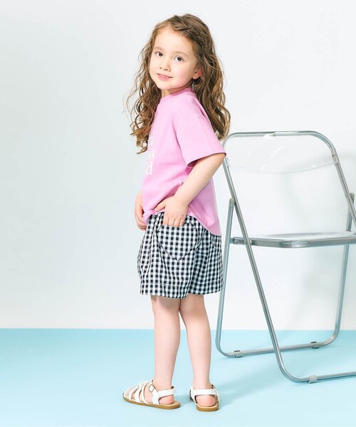 apres les cours（アプレレクール）の「【ジュニア対応】ハートポケットショートきゅんパンツ（その他パンツ・キッズ・アイボリー/サーモンピンク/イエロー/インディゴブルー/チェック・110/100/90/80/140/130/120）」の8枚目の写真