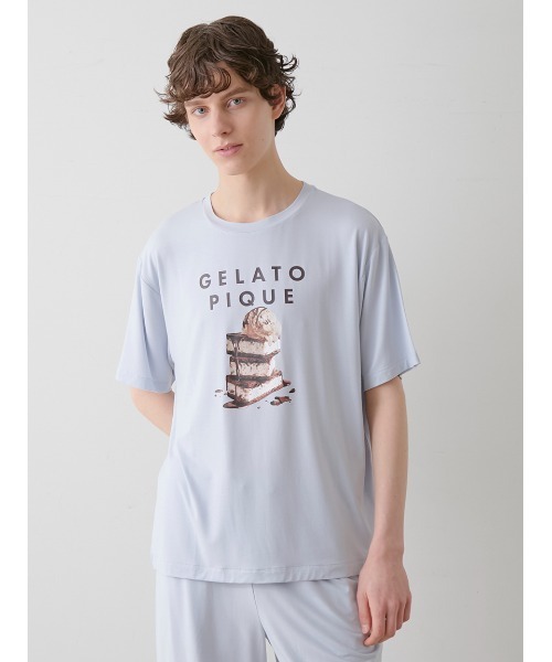 セール】【HOMME】【接触冷感】COOLレーヨンデザートロゴTシャツ