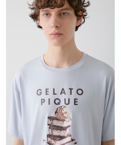 新品タグ付　ジェラートピケ　接触冷感COOLレーヨンロゴTシャツ＆ロングパンツ 接触冷感】COOLレーヨンデザートロゴロングパンツ（ロングパンツ