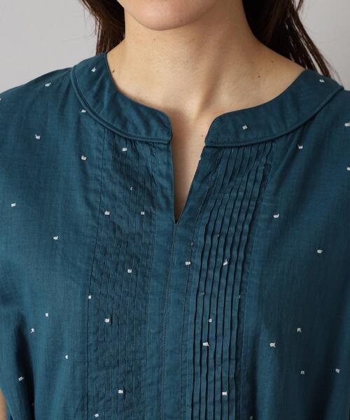 DRESSTERIOR ドレステリア ドット刺繍ボリュームワンピース 新品 セール】【ポケット付/きれいめ】ドット刺繍タックワンピース