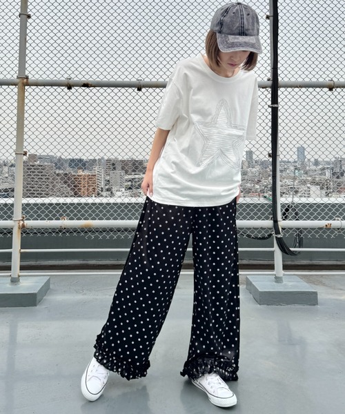 セール】シャイニードット裾フリルパンツ（その他パンツ