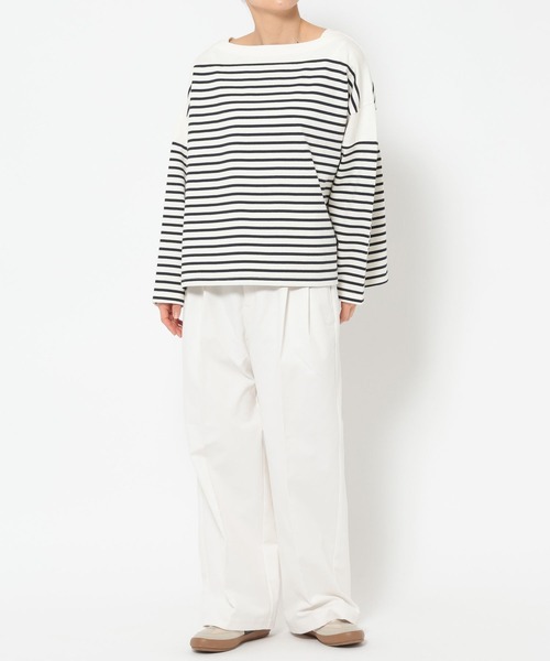 GLOBAL WORK（グローバルワーク）の「高山直子さんコラボ/タックワイドチノパンツ/EiiS/289617（チノパンツ・レディース・ベージュ/アイボリー/ブラック・X-SMALL/SMALL/MEDIUM/LARGE）」の20枚目の写真