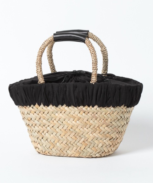 Andemiu（アンデミュウ）の「カガリカゴBAG252335（かごバッグ・レディース・ベージュ×ブラック/ベージュ系その他・FREE）」の7枚目の写真