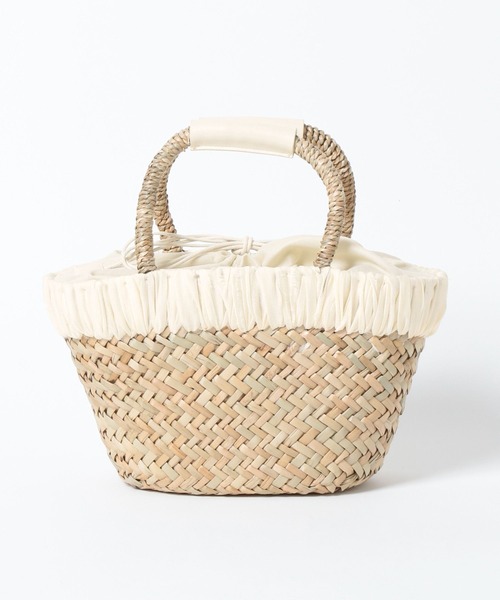 Andemiu（アンデミュウ）の「カガリカゴBAG252335（かごバッグ・レディース・ベージュ×ブラック/ベージュ系その他・FREE）」の8枚目の写真