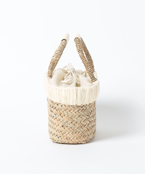 Andemiu（アンデミュウ）の「カガリカゴBAG252335（かごバッグ・レディース・ベージュ×ブラック/ベージュ系その他・FREE）」の9枚目の写真