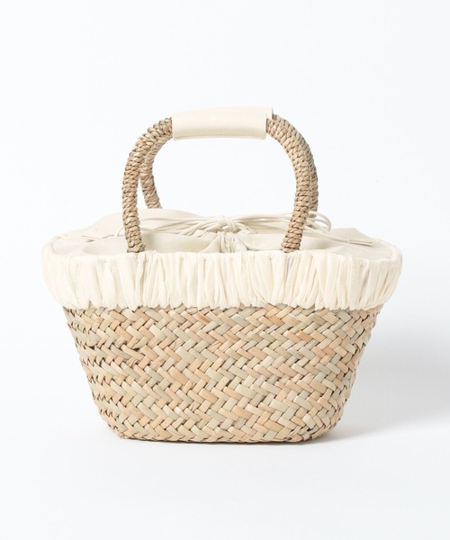 Andemiu（アンデミュウ）の「カガリカゴBAG252335（かごバッグ・レディース・ベージュ×ブラック/ベージュ系その他・FREE）」の10枚目の写真