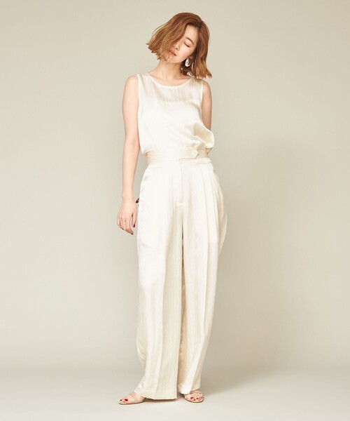 conte(コンテ)の「<conte>サテン タック ワイドパンツ conte(コンテ)の「<conte>サテン タック ワイドパンツ