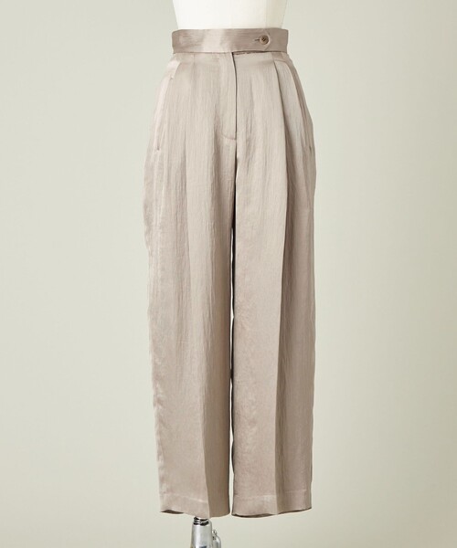 conte（コンテ）の「＜conte＞サテン タック ワイドパンツ（その他