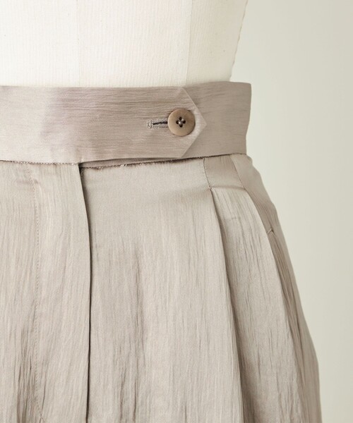 conte（コンテ）の「＜conte＞サテン タック ワイドパンツ（その他