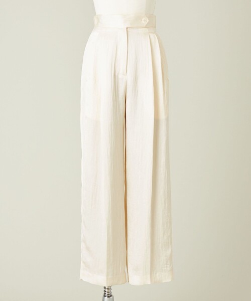 conte（コンテ）の「＜conte＞サテン タック ワイドパンツ（その他