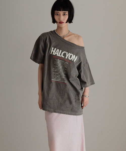 LOWRYS FARM（ローリーズファーム）の「2WAYﾛｺﾞTEE　452592（Tシャツ/カットソー・レディース・パープル/オフホワイト/チャコールグレー・LONG/SHORT）」の6枚目の写真