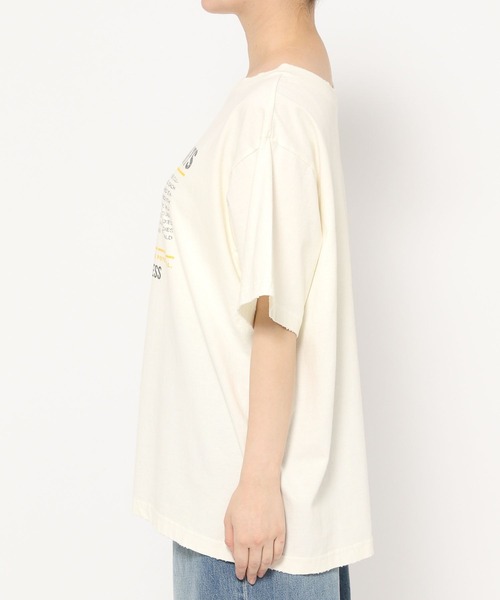 LOWRYS FARM（ローリーズファーム）の「2WAYﾛｺﾞTEE　452592（Tシャツ/カットソー・レディース・パープル/オフホワイト/チャコールグレー・LONG/SHORT）」の9枚目の写真