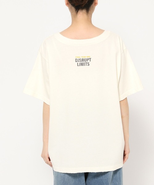 LOWRYS FARM（ローリーズファーム）の「2WAYﾛｺﾞTEE　452592（Tシャツ/カットソー・レディース・パープル/オフホワイト/チャコールグレー・LONG/SHORT）」の10枚目の写真