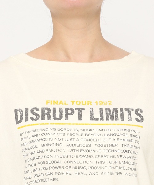 LOWRYS FARM（ローリーズファーム）の「2WAYﾛｺﾞTEE　452592（Tシャツ/カットソー・レディース・パープル/オフホワイト/チャコールグレー・LONG/SHORT）」の11枚目の写真